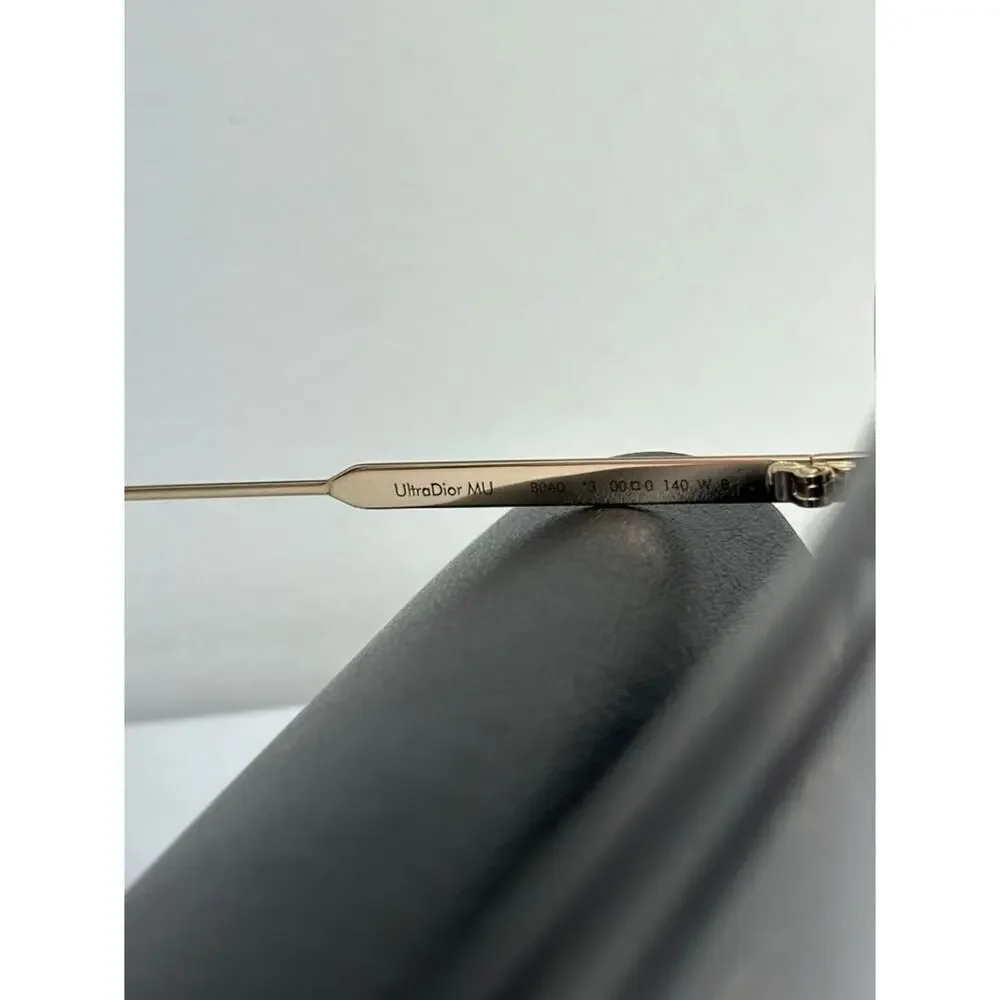 NEW Dior UltraDior MU Aviator Sunglasses in Dark Grey Gold - Picture 8 of 10